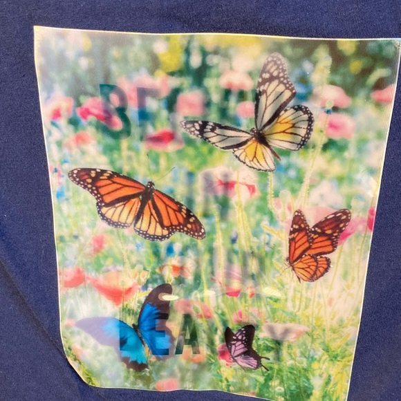Wonder Nation Navy Blue Butterfly Tee - Picture 5 of 5